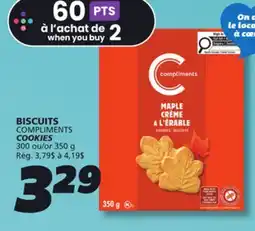 IGA COMPLIMENTS COOKIES offer