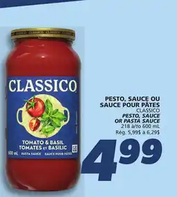 IGA CLASSICO PESTO, SAUCE OR PASTA SAUCE offer