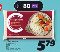 IGA COMPLIMENTS RICE offer