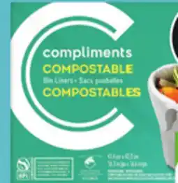 IGA COMPLIMENTS (20) COMPOSTABLE BIN LINE offer