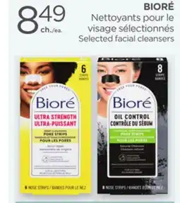 Proxim BIORÉ Selected facial cleansers offer