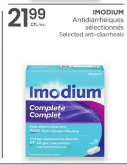 Proxim IMODIUM Selected anti-diarrheals offer