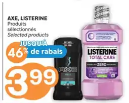 Brunet AXE, LISTERINE Produits sélectionnés offer