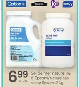 Proxim Option+ Natural sea salt or Epsom offer