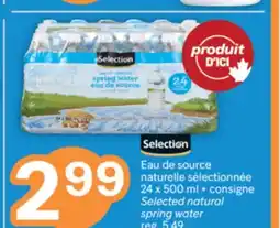 Brunet SELECTION Eau de source naturelle sélectionnée offer