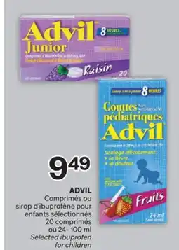 Brunet ADVIL Comprimés ou sirop d'ibuprofène pour enfants sélectionnés offer