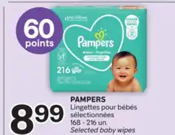 Brunet Lingettes pour Selected baby wipes PAMPERS offer