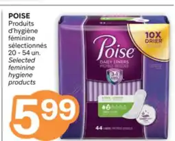 Brunet POISE Produits d'hygiène féminine sélectionnés offer