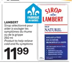 Brunet Sirop sélectionné pour aider à soulager les symptômes du rhume ou de la grippe LAMBERT offer