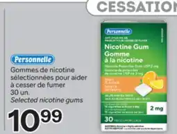 Brunet PERSONNELLE Gommes de nicotine sélectionnées pour aider à cesser de fumer offer