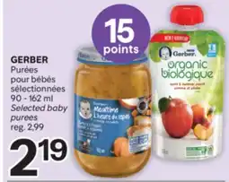 Brunet GERBER Purées pour bébés sélectionnées offer