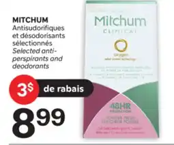 Brunet MITCHUM Antisudorifiques et désodorisants sélectionnés offer