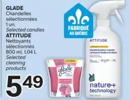 Brunet GLADE Chandelles sélectionnées 1un. ATTITUDE Nettoyants sélectionnés 800ml, 1,04L offer