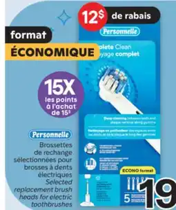 Brunet PERSONELLE Brossettes de rechange sélectionnées pour brosses à dents électriques offer