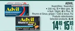 Jean Coutu ADVIL Ibuprofen, Cold & Sinus, Flu Selected products offer