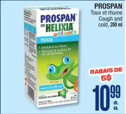 Jean Coutu PROSPAN Cough and cold offer
