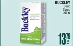 Jean Coutu BUCKLEY Syrup offer