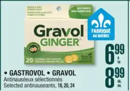 Jean Coutu • GASTROVOL • GRAVOL Selected antinauseants offer