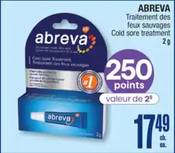 Jean Coutu ABREVA Cold sore treatment offer