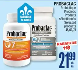 Jean Coutu PROBACLAC Probiotic Selected products offer