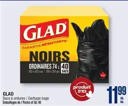 Jean Coutu GLAD Garbage bags offer
