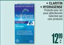 Jean Coutu CLARITIN, HYDRASENSE Selected eye care products offer