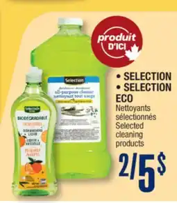 Jean Coutu SELECTION, SELECTION ECO Selected cleaning products offer