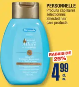 Jean Coutu PERSONNELLE Selected hair care products offer