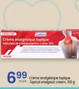 Uniprix OPTION+ Crème analgésique topique/Topical analgesic cream offer