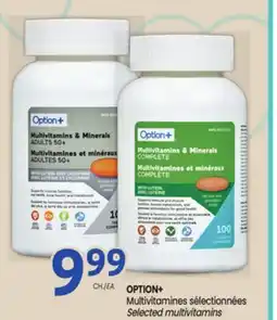 Uniprix OPTION+ Multivitamines sélectionnées/Selected multivitamins offer