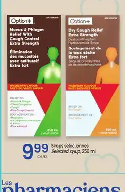 Uniprix OPTION+ Sirops sélectionnés /Selected syrup offer