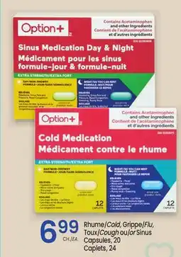 Uniprix OPTION+ Rhume/Cold, Grippe/Flu, Toux/Cough ou/or Sinus offer