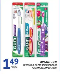 Uniprix SUNSTAR G·U·M Brosses à dents sélectionnées/Selected toothbrushes offer