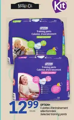 Uniprix OPTION+ Culottes d'entraînement sélectionnées/Selected training pants offer