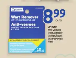 Uniprix OPTION+ Anti-verrues/Wart remover, Extra puissant/Extra-strength offer