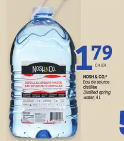 Uniprix NOSH & CO. Eau de source distillée/Distilled spring water offer