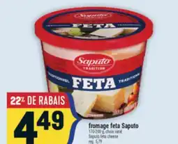 Marché Adonis Fromage feta Saputo | Saputo feta cheese offer