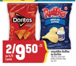 Marché Adonis Croustilles Ruffles ou Doritos | Ruffles or Doritos chips offer