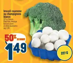Marché Adonis Brocoli couronne ou champignons blancs | Broccoli crown or white mushrooms offer