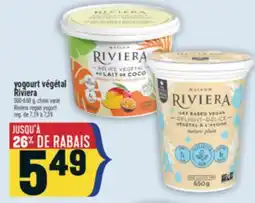 Marché Adonis Yogourt végétal Riviera | Riviera vegan yogurt offer
