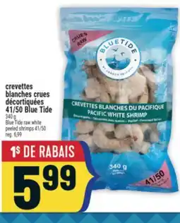 Marché Adonis Crevettes blanches crues décortiquées 41/50 Blue Tide | Blue Tide raw white peeled shrimps 41/50 offer