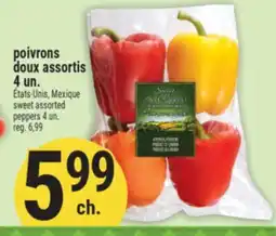 Marché Adonis Poivrons doux assortis | Sweet assorted peppers offer