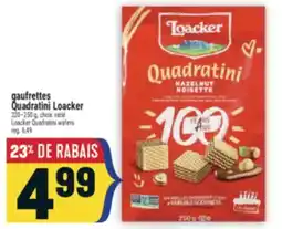 Marché Adonis Gaufrettes Quadratini Loacker | Loacker Quadratini wafers offer