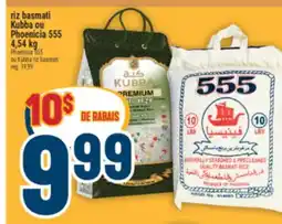 Marché Adonis Riz Basmati Kubba ou Phoenicia 555 | Phoenicia 555 ou Kubba Riz Basmati offer