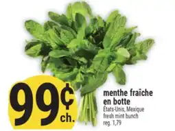 Marché Adonis Menthe Fraîche En Botte | Fresh Mint Bunch offer