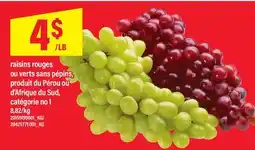 Maxi RAISINS ROUGES OU VERTS SANS PÉPINS offer