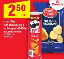 Maxi CROUSTILLES YUM YUM, 170-200 G OU PRINGLES, 148/156 G offer