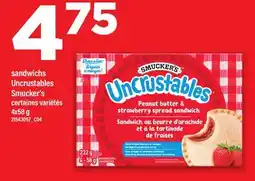 Maxi SANDWICHS UNCRUSTABLES SMUCKER'S offer