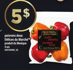 Maxi POIVRONS DOUX DÉLICES DU MARCHÉ, 4 UN offer