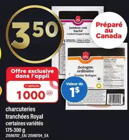 Maxi CHARCUTERIES TRANCHÉES ROYAL offer